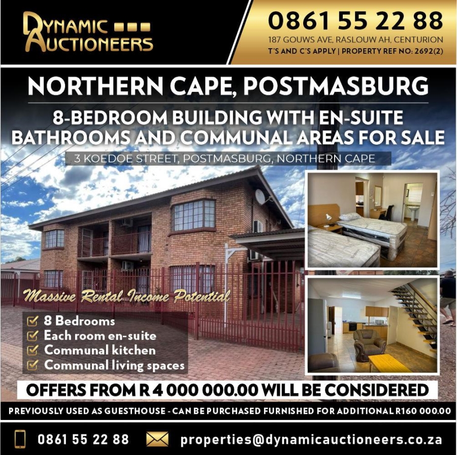 8 Bedroom Property for Sale in Postmasburg Northern Cape